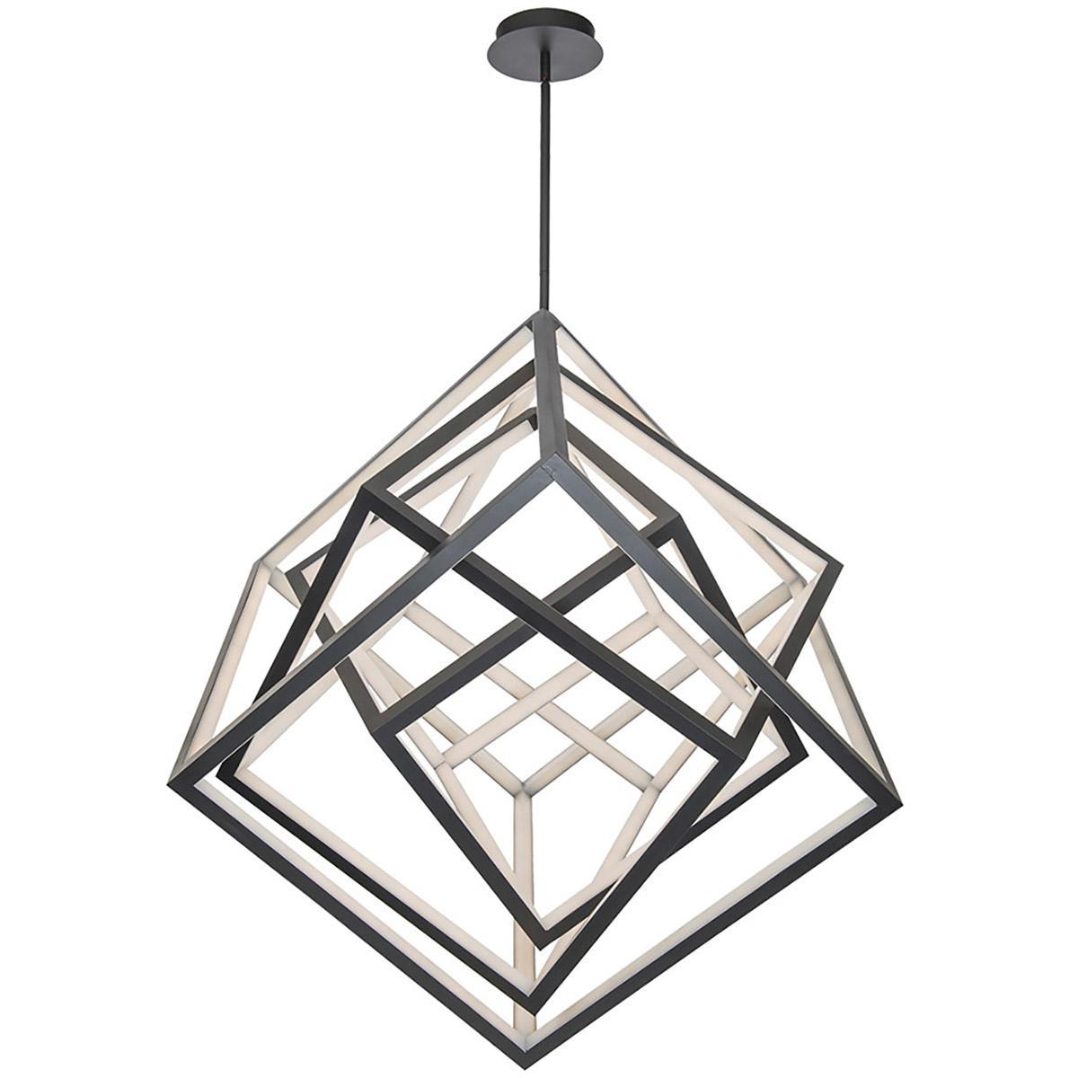Atlas 30 in. LED Pendant Light Black Finish - Bees Lighting