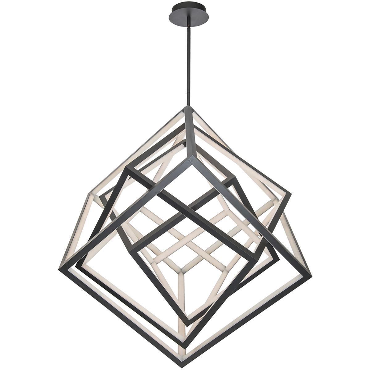Atlas 41 in. LED Pendant Light Black Finish - Bees Lighting