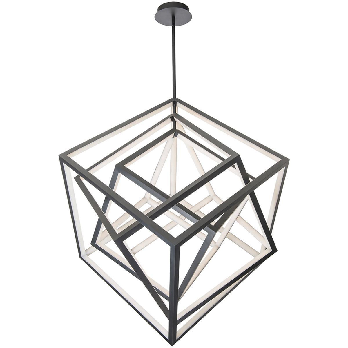 Atlas 50 in. LED Pendant Light Black Finish - Bees Lighting