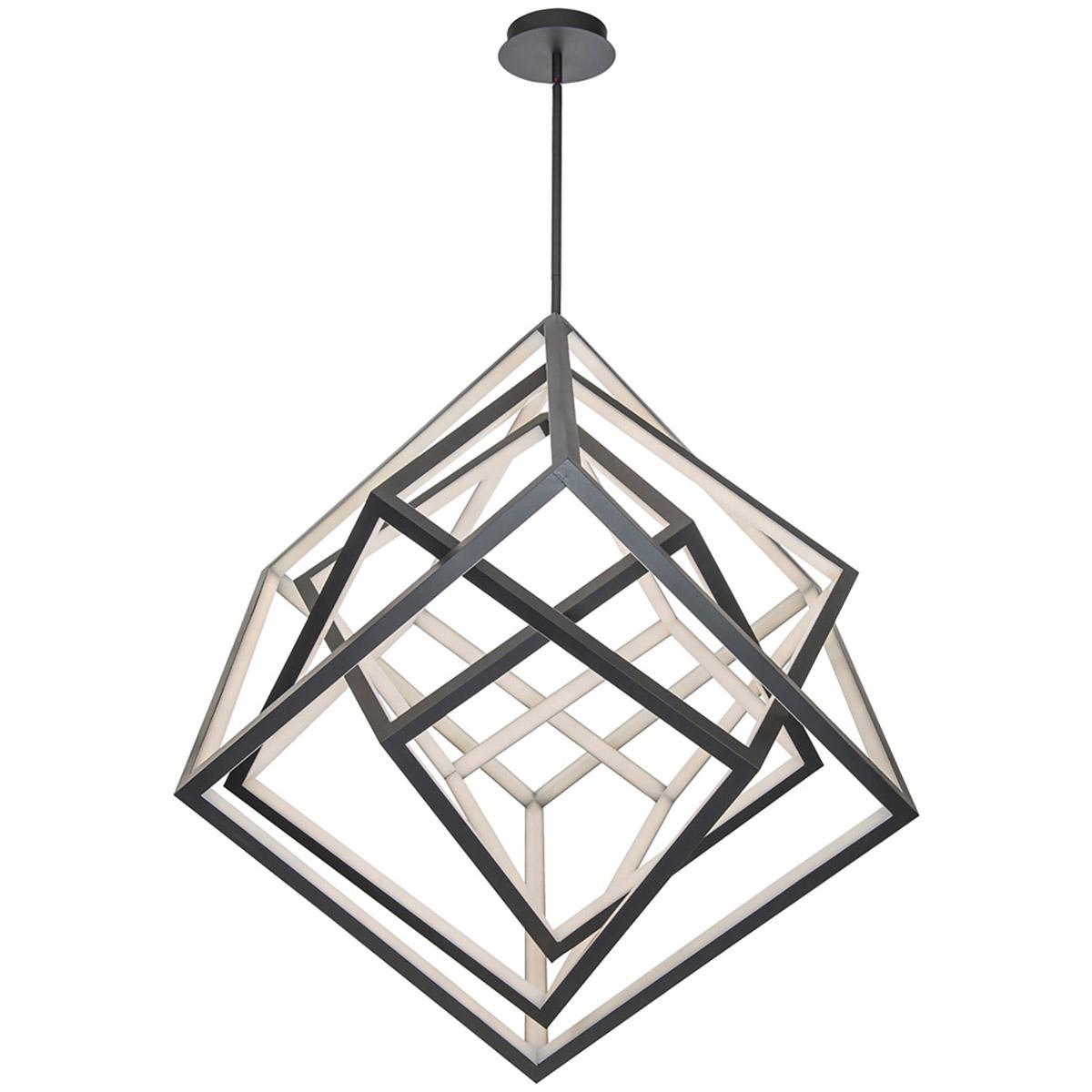 Atlas 50 in. LED Pendant Light Black Finish - Bees Lighting