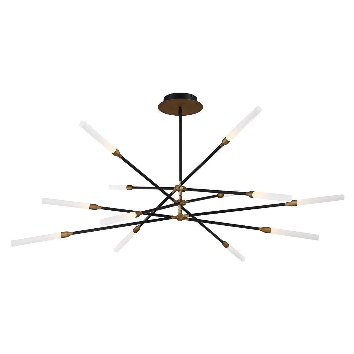 Houdini 55 in. LED Pendant Light 800 Lumens Black Finish - Bees Lighting