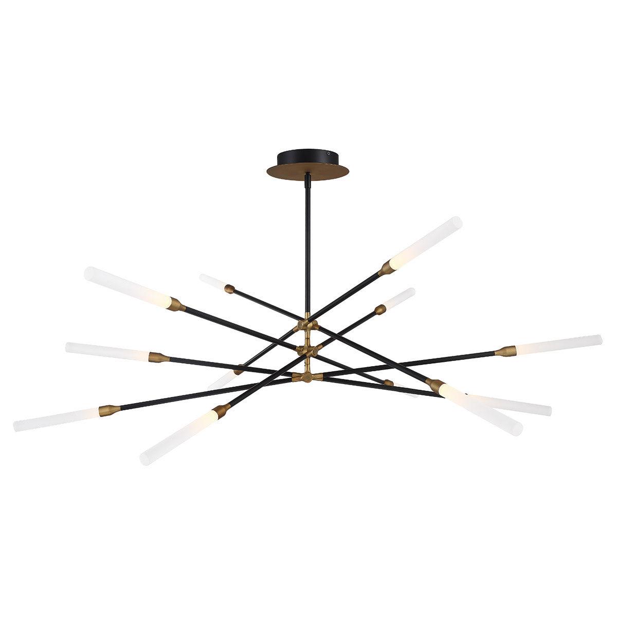 Houdini 55 in. LED Pendant Light 800 Lumens Black Finish - Bees Lighting