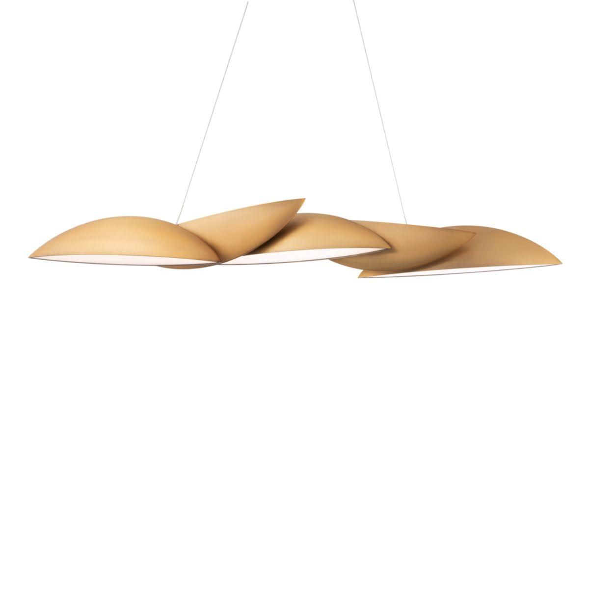Sydney 56 in. LED Pendant Light Brass Finish - Bees Lighting