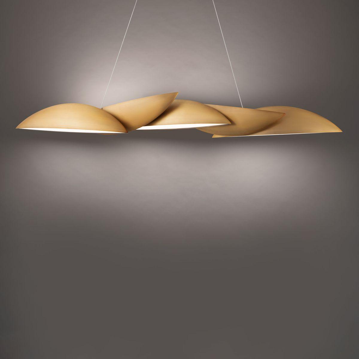 Sydney 56 in. LED Pendant Light Brass Finish - Bees Lighting