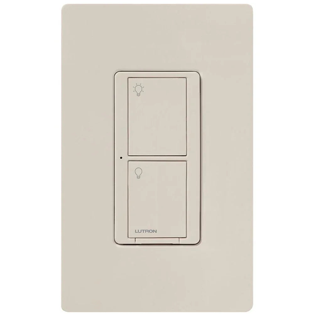 Caseta Wireless 3-Way Tap Smart Light Switch, Neutral Required, Light Almond - Bees Lighting