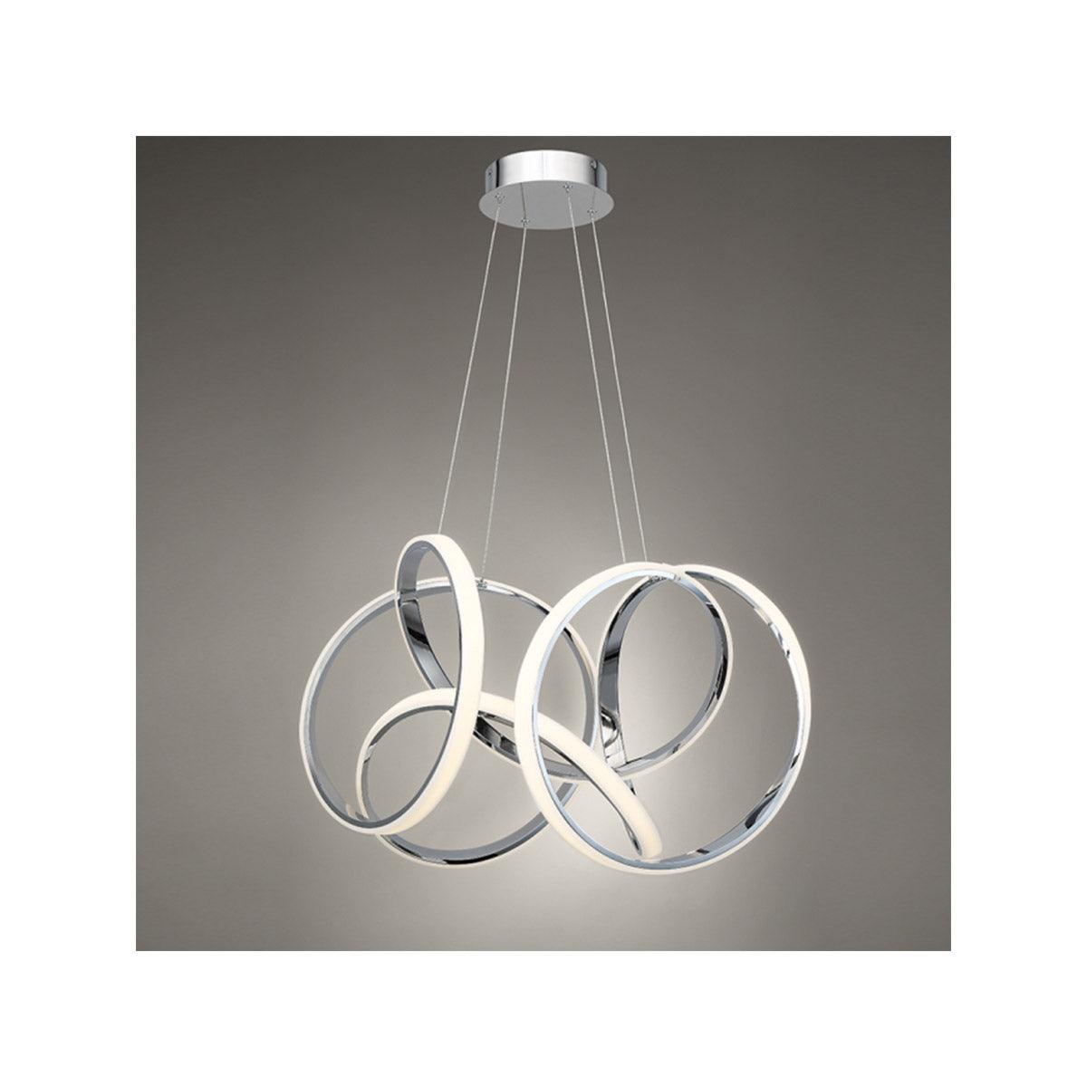 Vornado 29 in. LED Pendant Light Chrome Finish - Bees Lighting