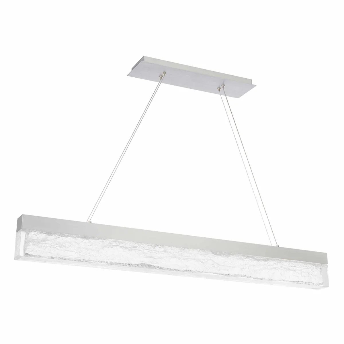 Effervescent 45" LED Pendant, Brushed Aluminum Finish - Bees Lighting