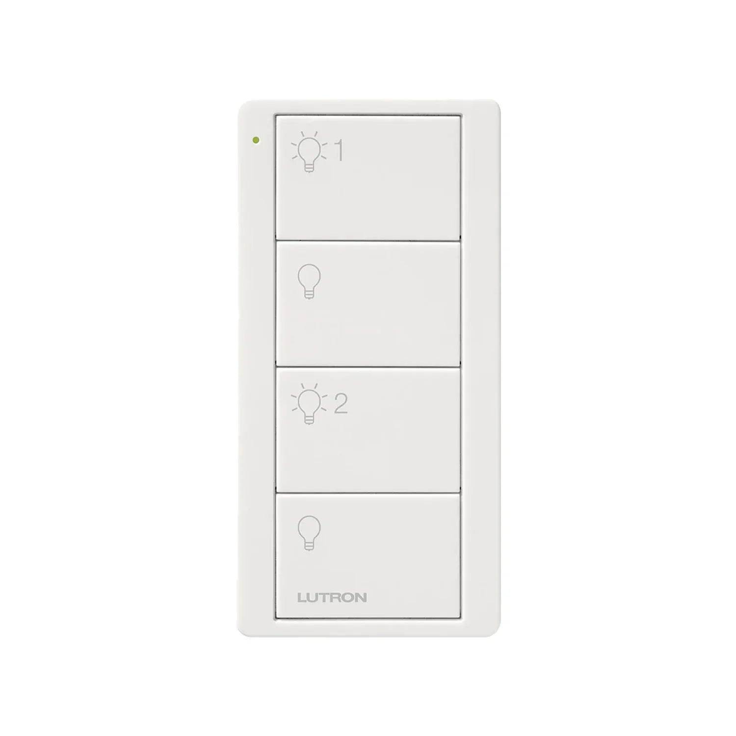 Pico Wireless Control 4-Button Smart Remote, 2-Group Control, White - Bees Lighting