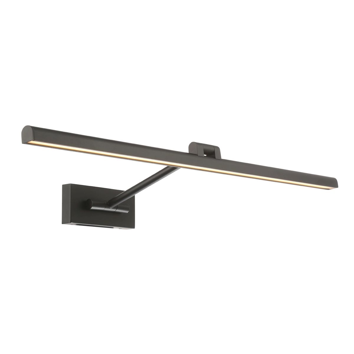 Reed 33 in. Rotating LED Picture Light 3000K Black Finish - Bees Lighting