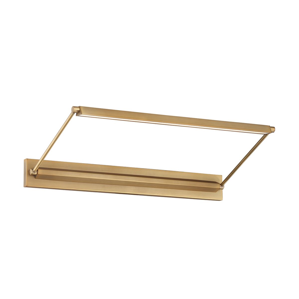 Hudson 24 in. Rotating LED Picture Light 3000K Aged Brass Finish - Bees Lighting