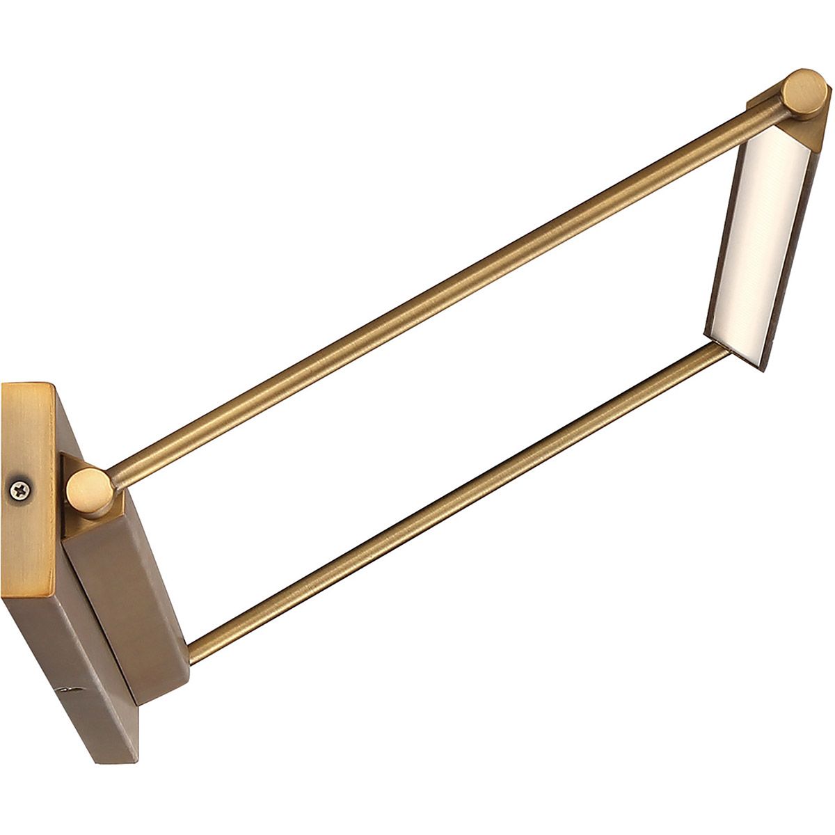 Hudson 24 in. Rotating LED Picture Light 3000K Aged Brass Finish - Bees Lighting