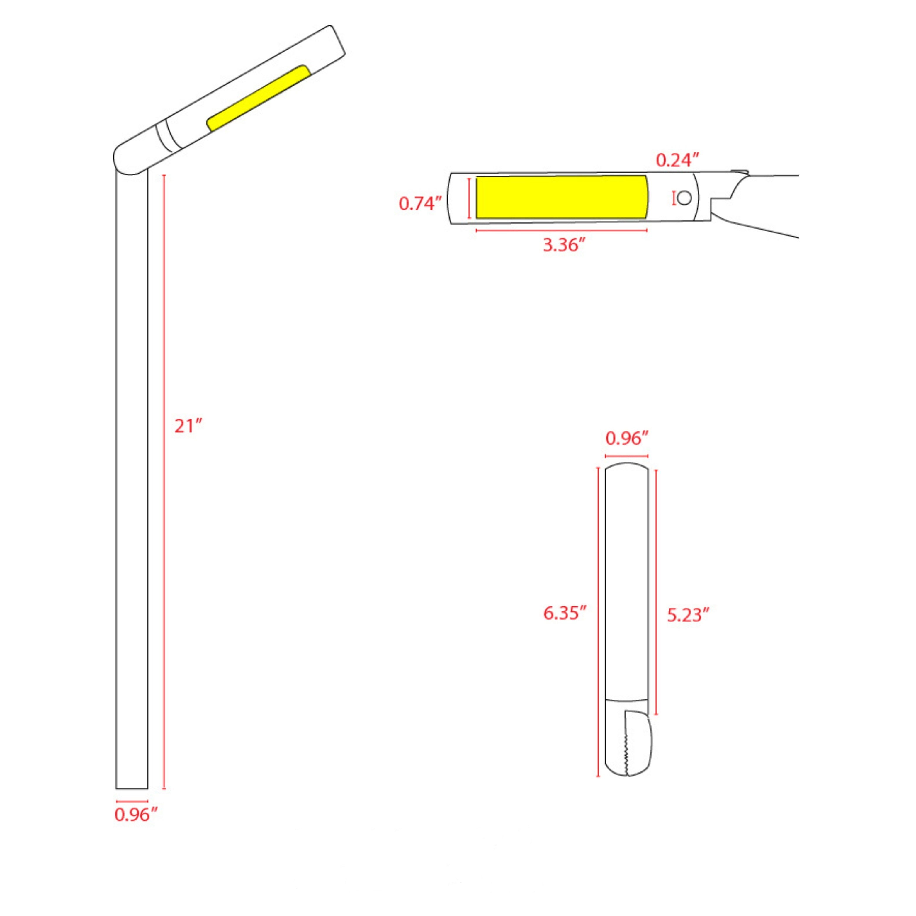 Adjustable L-Shaped LED Path Light, Brass - Bees Lighting