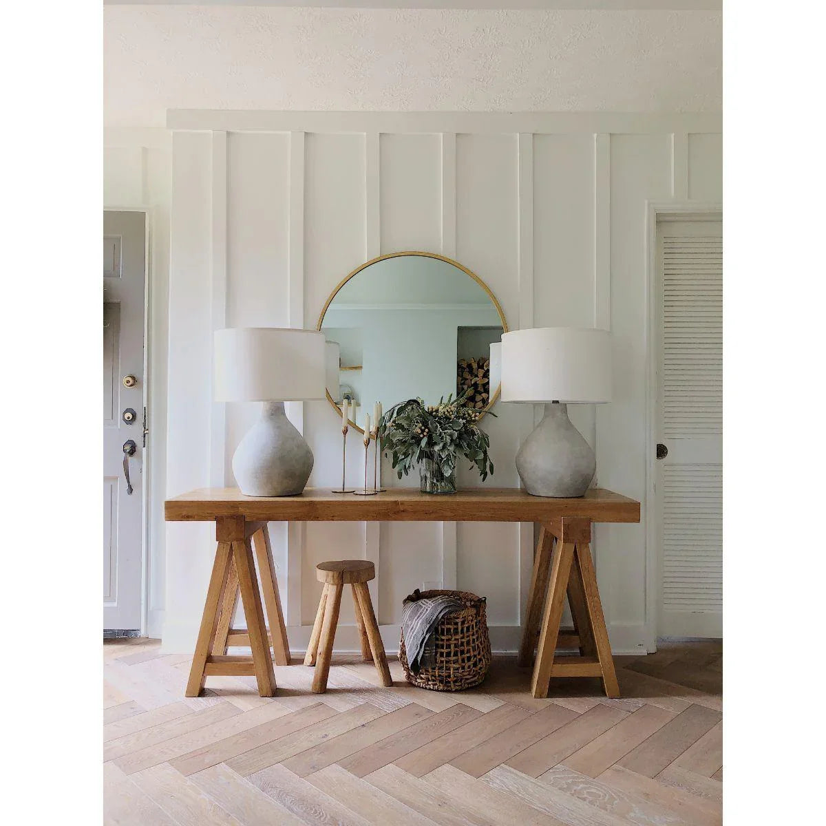 Zen Tall Table Lamp Alabastrino Finish - Bees Lighting