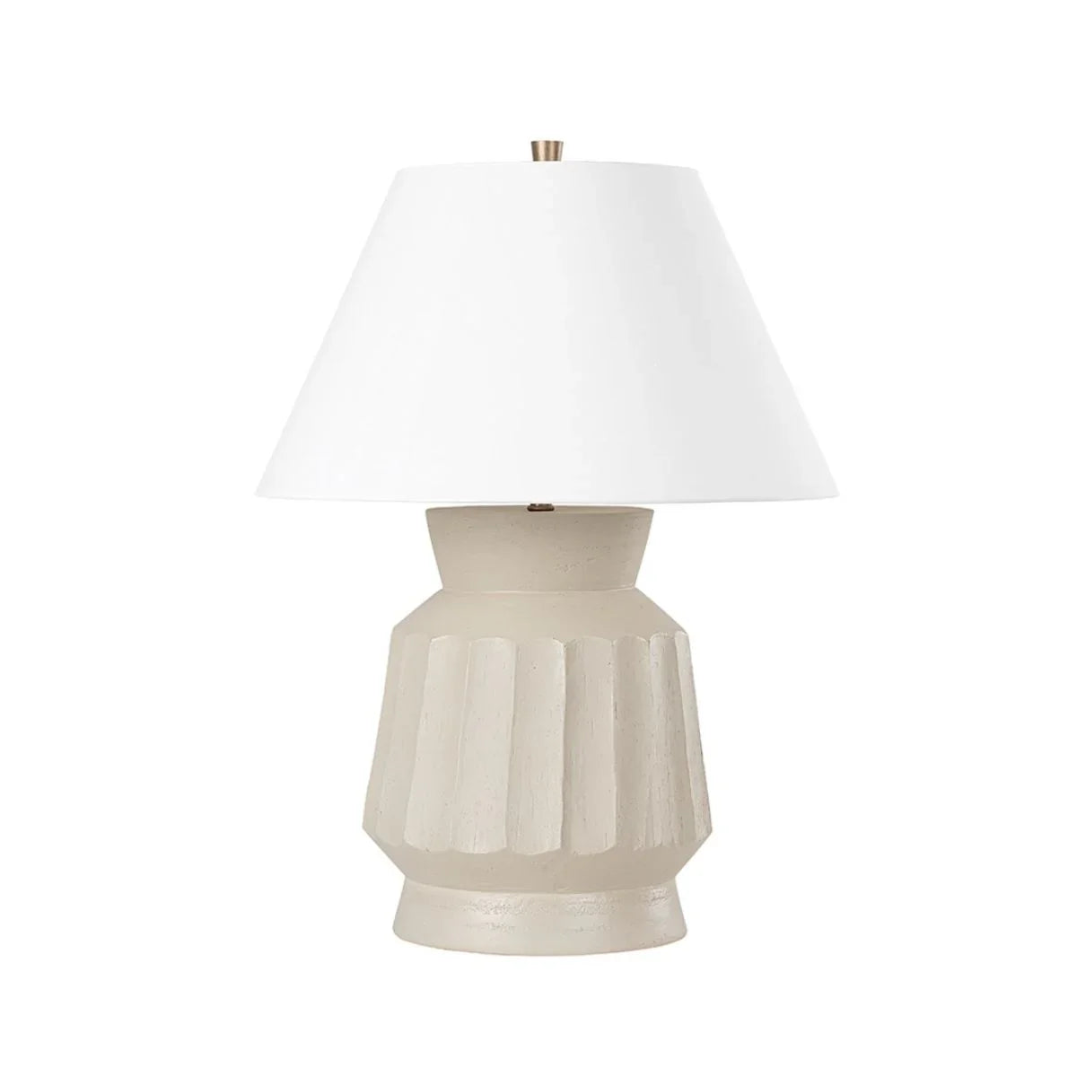 Selma Table Lamp Ceramic Unglazed Gray Finish - Bees Lighting