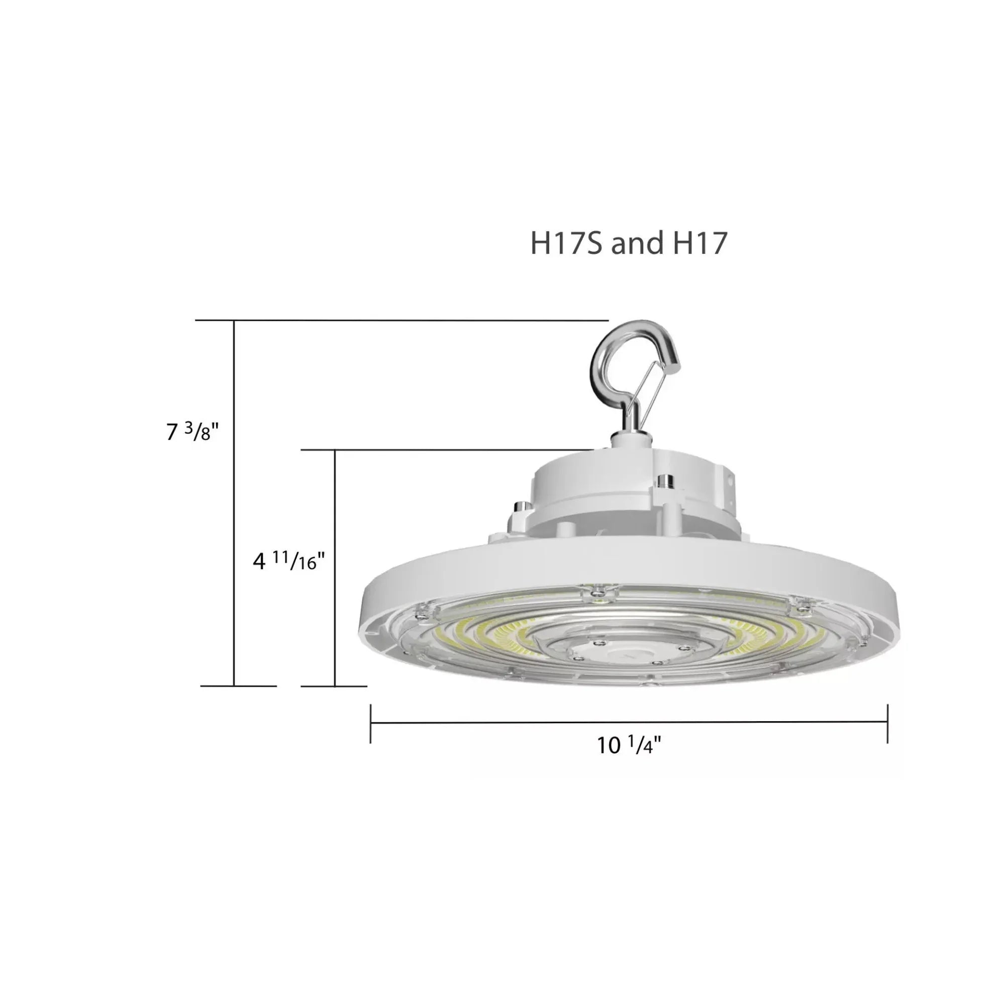 High Bay UFO LED Light, 22000 Lumens, 150W, 30K/40K/50K, 120/277V, Black