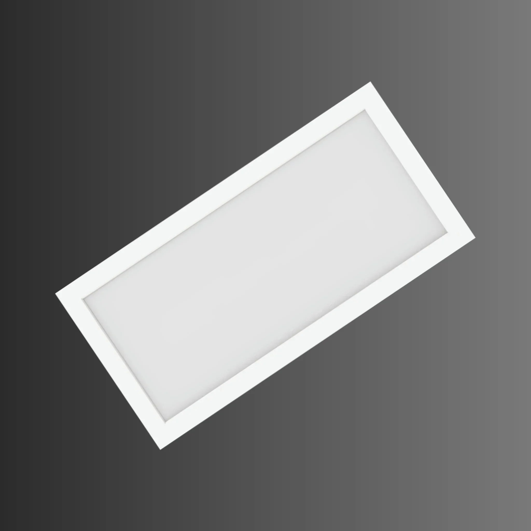 1x2 LED Flat Panel Surface Mount, 22W, 2000lm, Selectable CCT, 120-277V, White