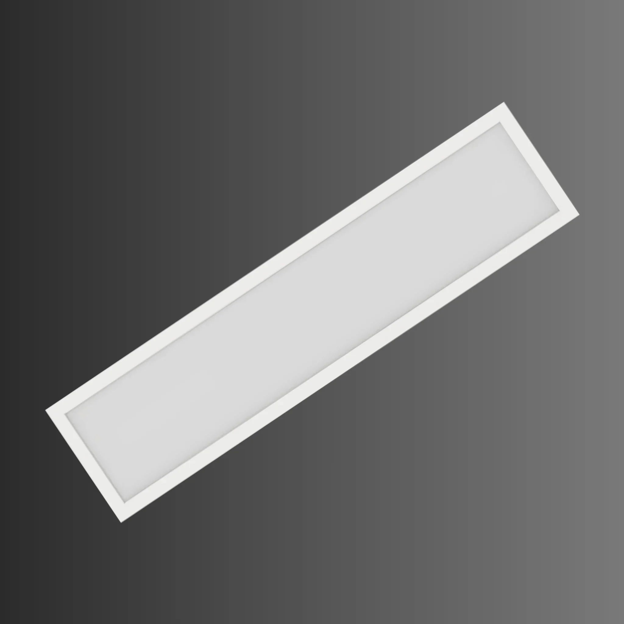 1x4 LED Flat Panel Surface Mount, 45W, 4400lm, Selectable CCT, 120-277V, White