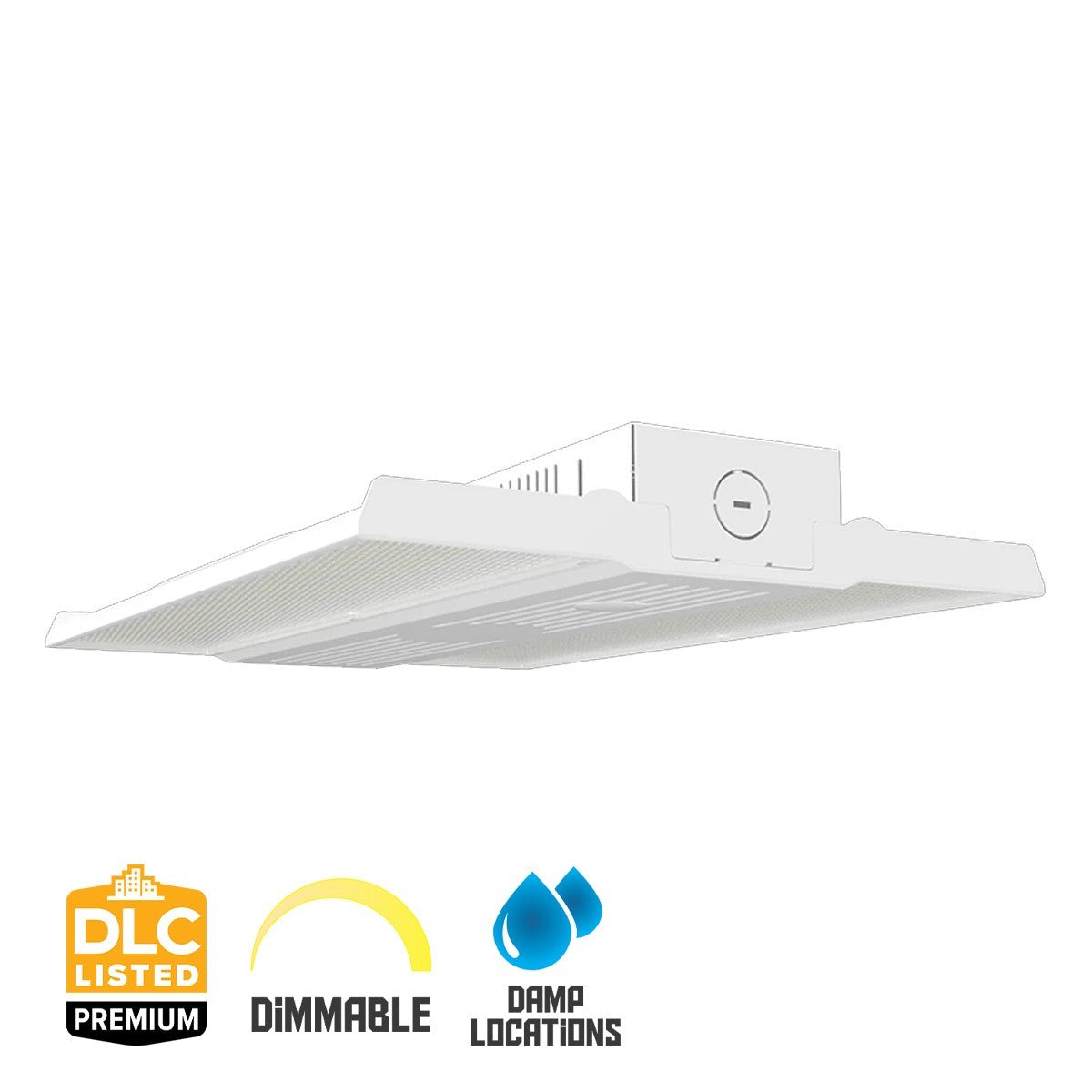 High Bay LED Light, 19000 Lumens, 130W, 35K/40K/50K, 120/277V, Battery Backup
