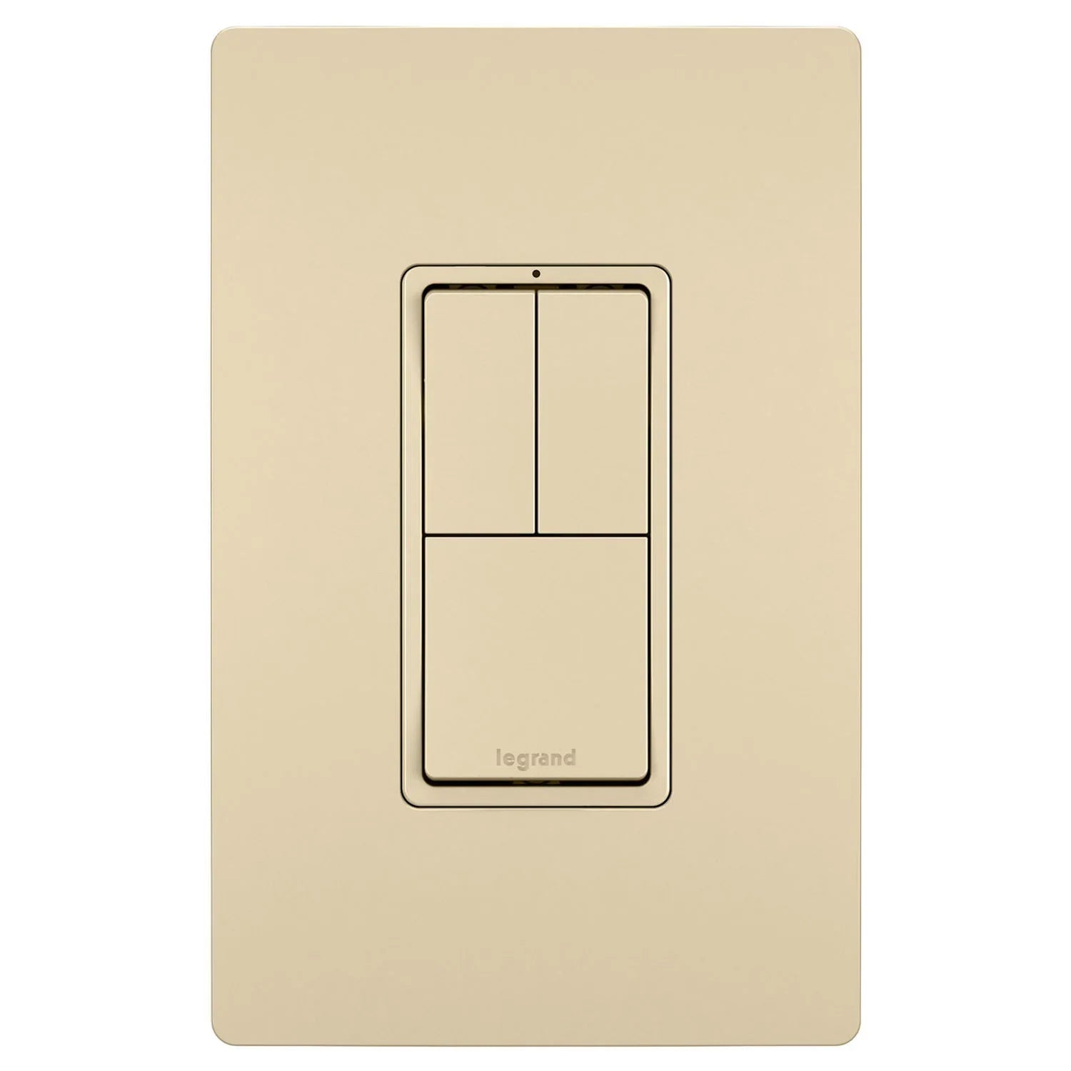 radiant Two Single-Pole Light Switches and One 3-Way Switch, Ivory - Bees Lighting