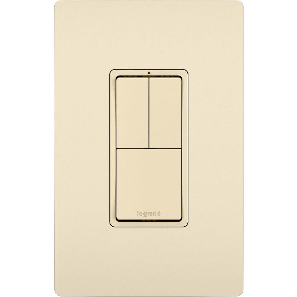 Radiant Two Single Pole Light Switches & One 3-Way Light Switch