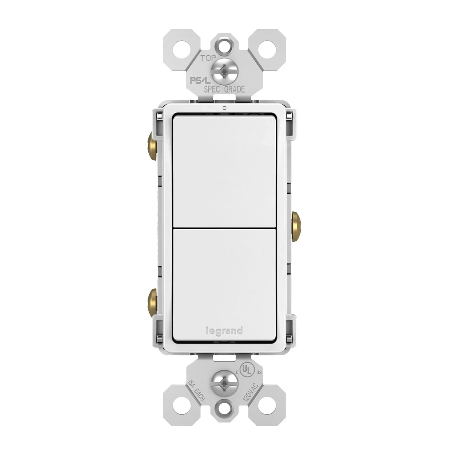Legrand RCD11 radiant Two Single-Pole Switches - Bees Lighting