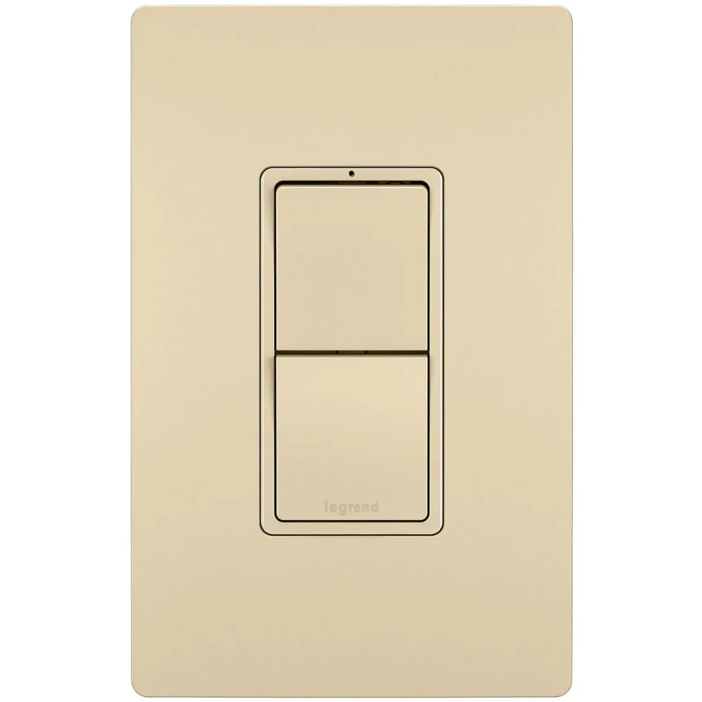 radiant Two Single Pole/3-Way Light Swithes, 15-Amp, 120V, Ivory - Bees Lighting