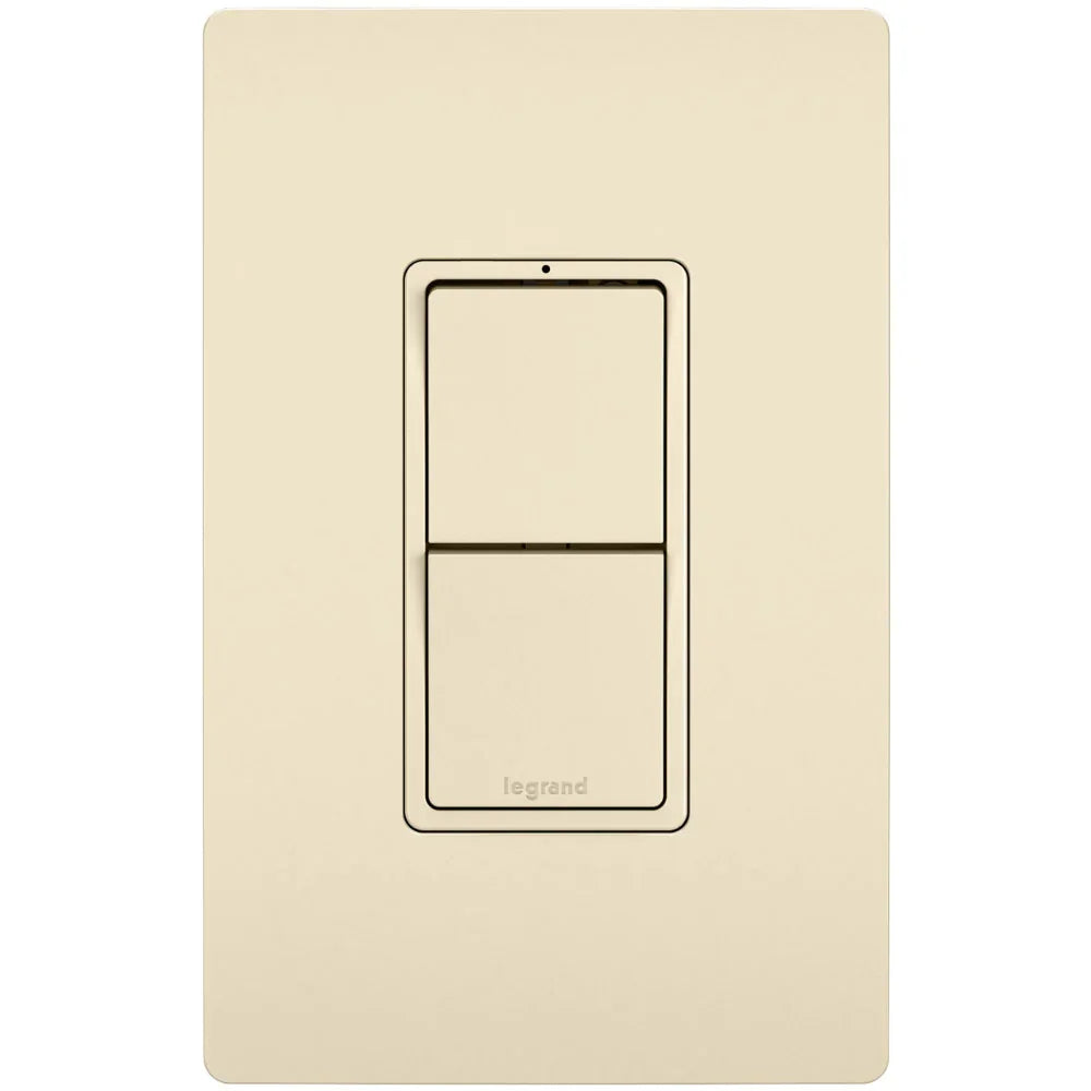 radiant Two Single Pole/3-Way Light Swithes, 15-Amp, 120V, Light Almond - Bees Lighting
