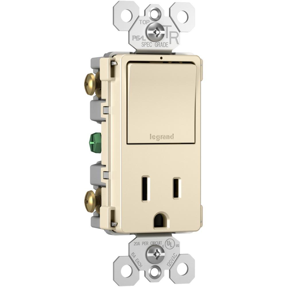 Radiant 15 Amp Duplex Outlet Switch Combo Tamper-Resistant