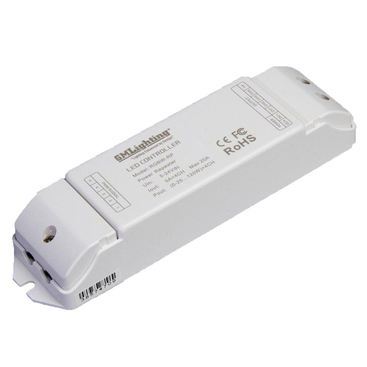 RGBW LED Repeater For LTR RGBW Strip Lights, 4 Channels