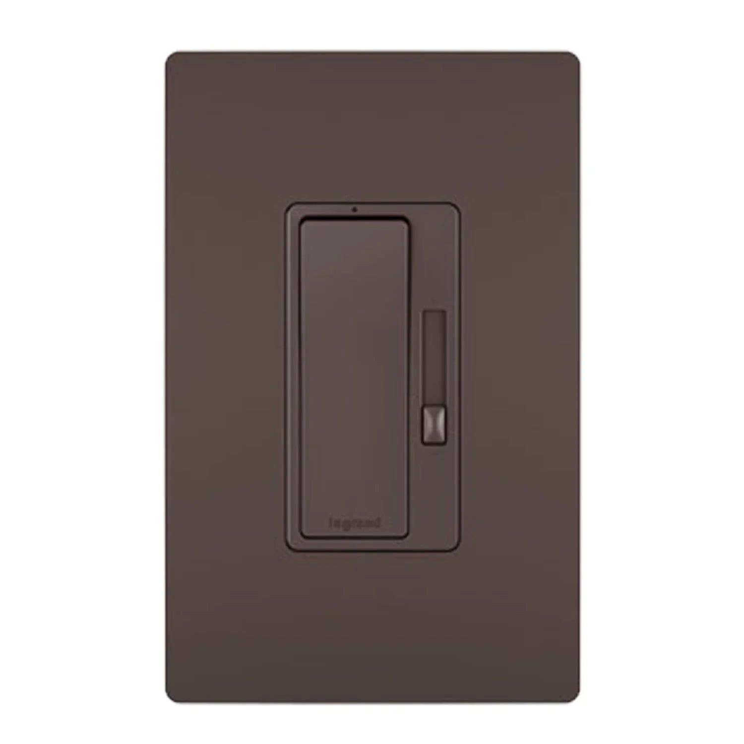 radiant Decora Slider Dimmer Switch, 450-Watt LED, Single Pole or 3-Way, Dark Bronze - Bees Lighting