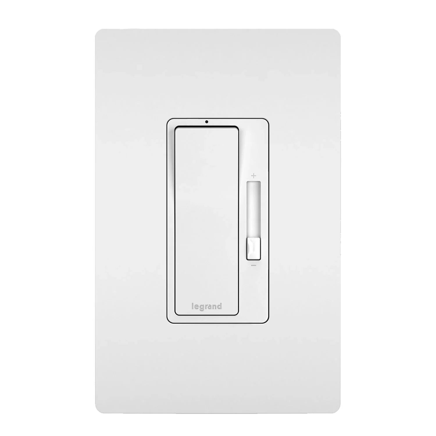 radiant Decora Slider Dimmer Switch, 450-Watt LED, Single Pole or 3-Way, White - Bees Lighting