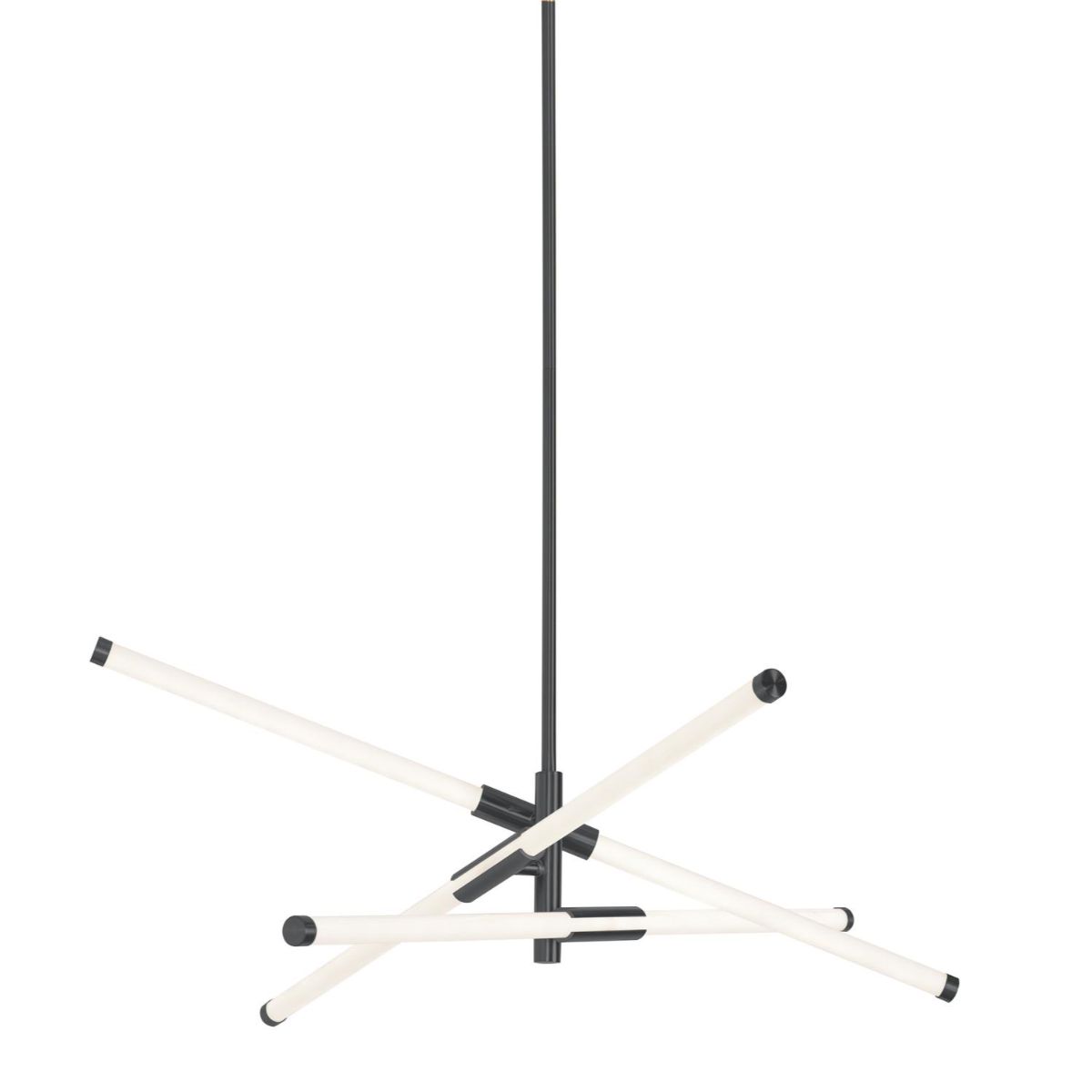 Rusnak 3 Lights 30 In. LED Pendant Light Black Finish - Bees Lighting