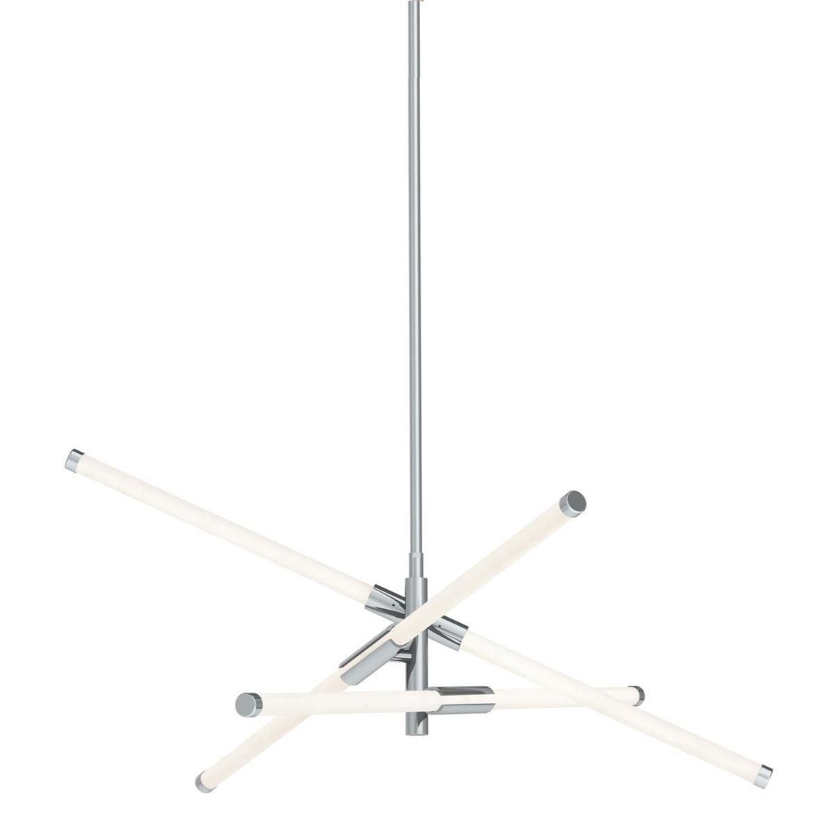 Rusnak 3 Lights 30 In. LED Pendant Light Polished Chrome Finish - Bees Lighting