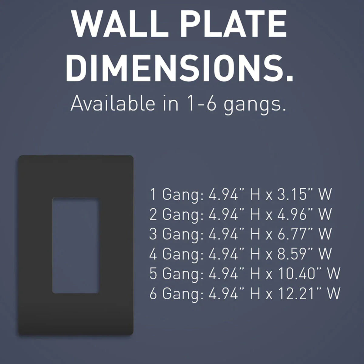 radiant 3-Gang Screwless Wall Plate, Black - Bees Lighting