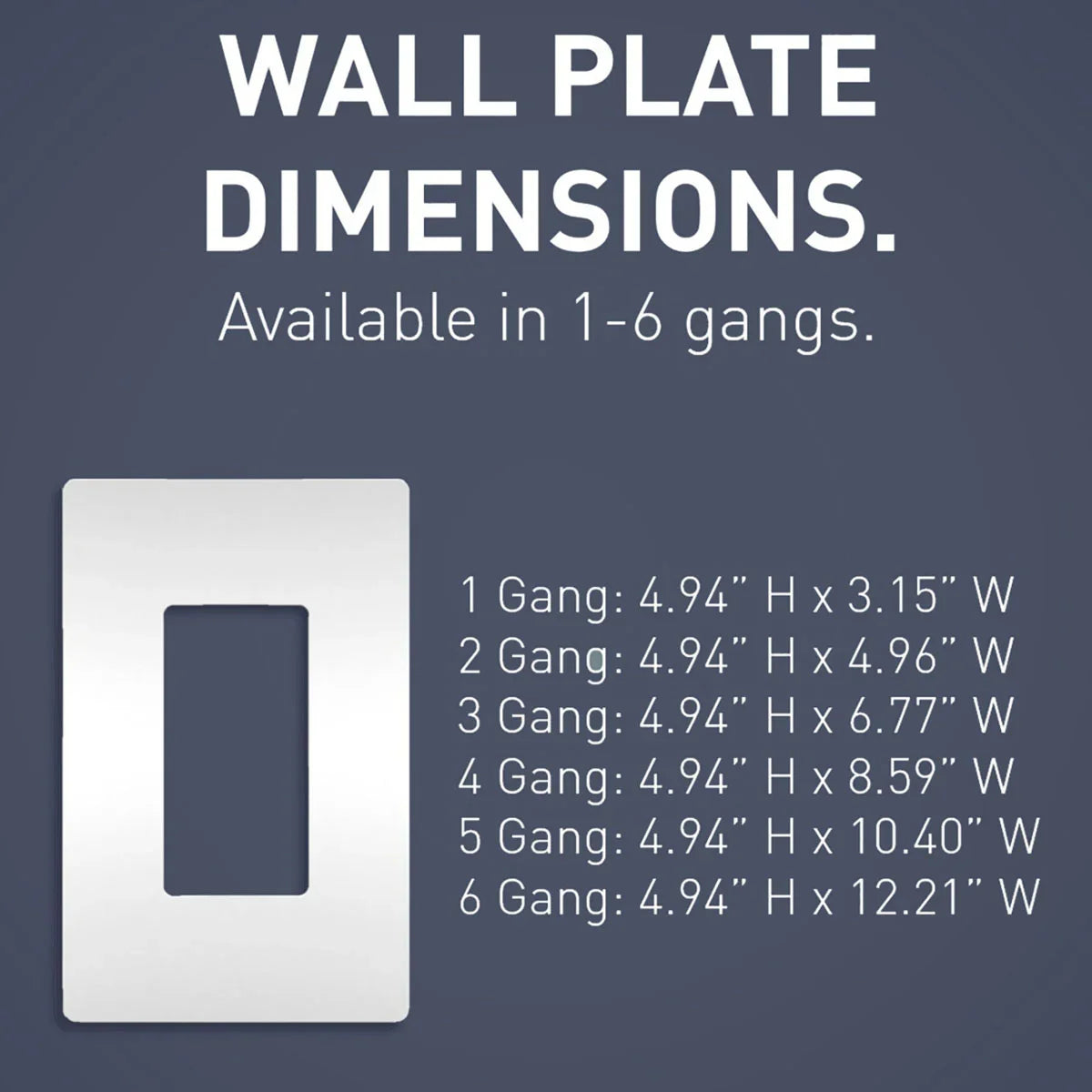 radiant 3-Gang Screwless Wall Plate, White - Bees Lighting