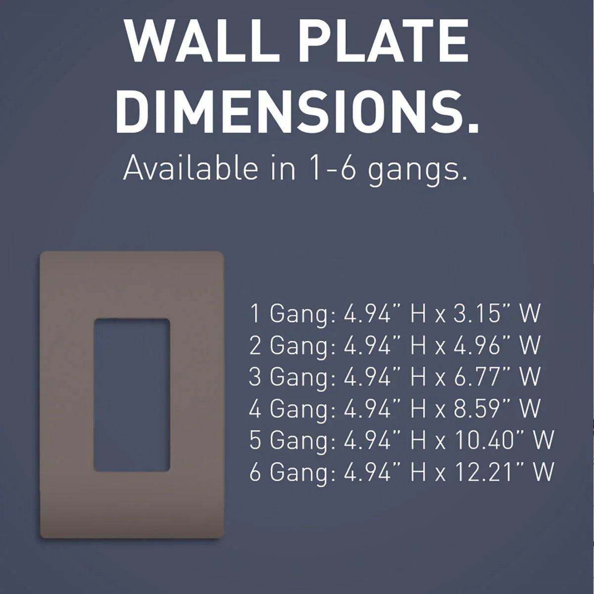 radiant 1-Gang Screwless Wall Plate, Brown - Bees Lighting