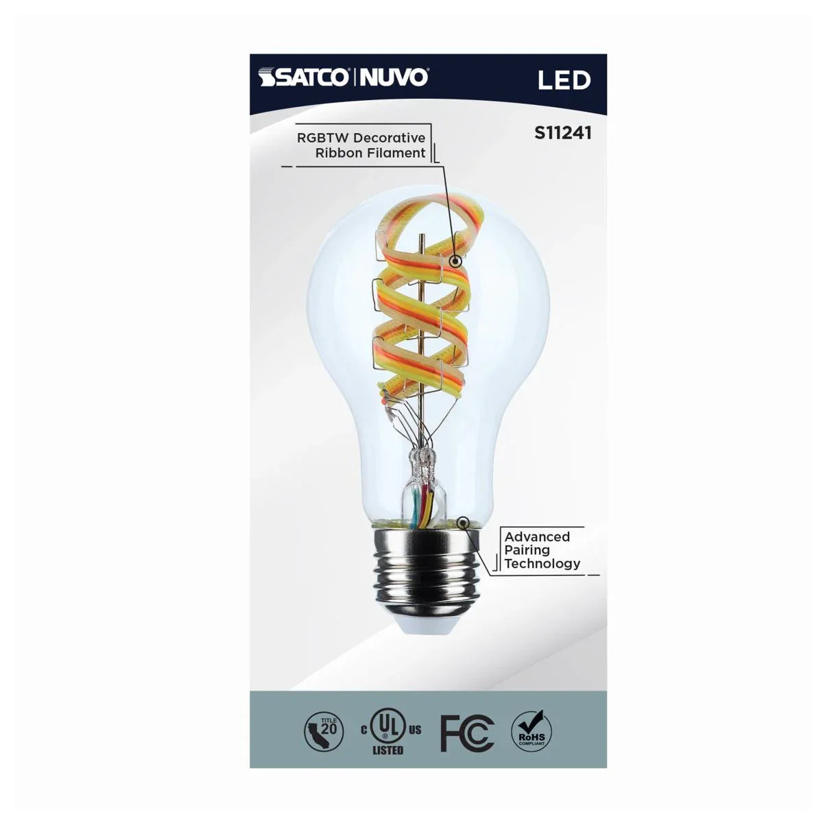 Starfish A19 Wi-Fi Smart LED Bulb, 6W, 450lm, RGB & Tunable White - Bees Lighting