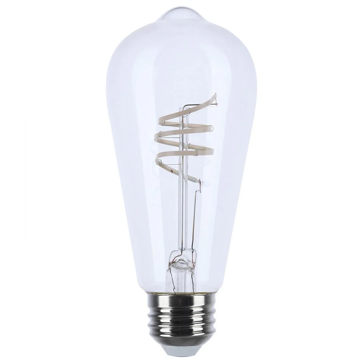 Reminiscent Gray Coil Filament ST19 LED Bulb, 6 Watts, 500 Lumens, 2700K, E26 Medium Base - Bees Lighting
