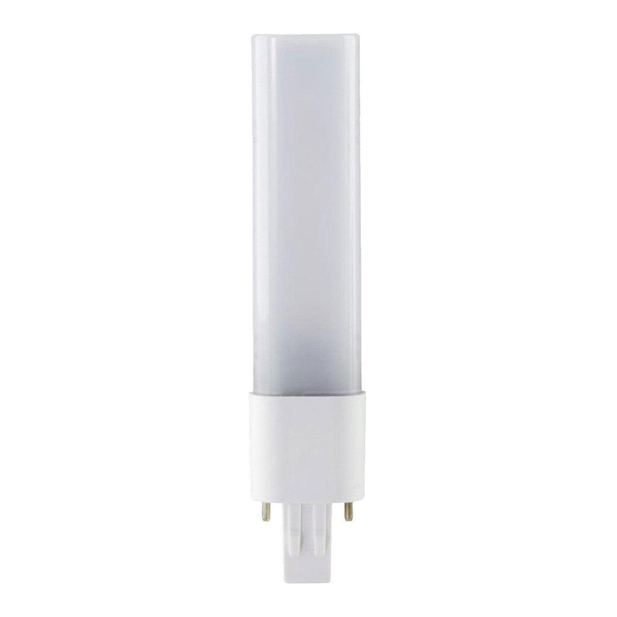 2 pin PL LED Bulb, 5 Watt 500 Lumens, 3000K, Horizontal, Replaces 13W CFL, GX23 Base, Direct Or Bypass - Bees Lighting
