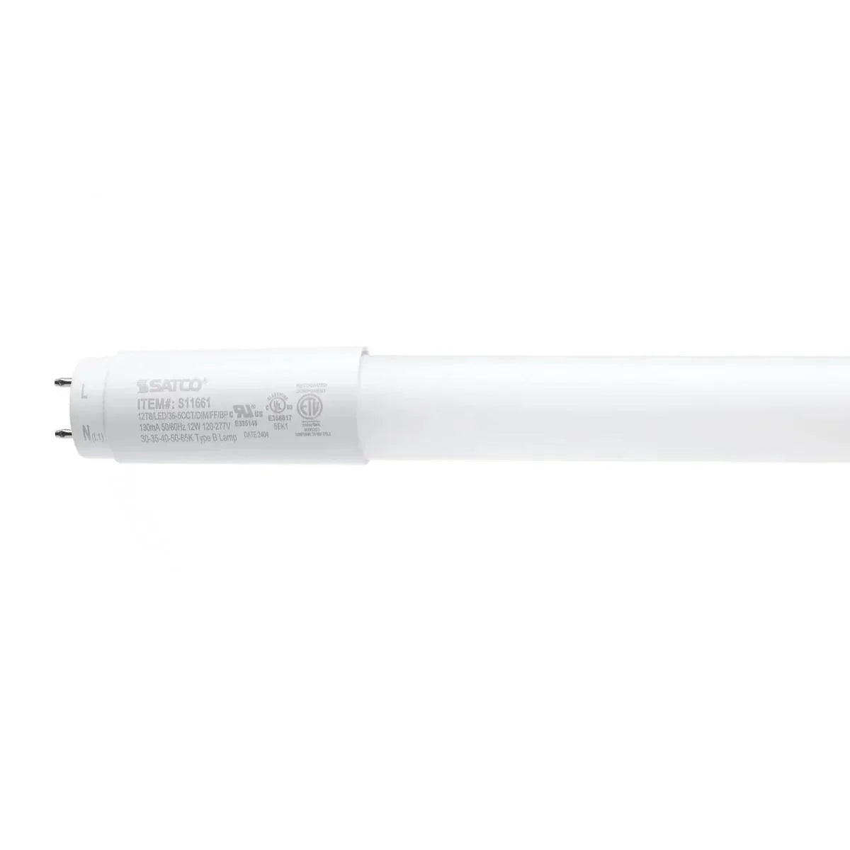 3ft Flicker Free LED T8 Tube, 12W, 1550lm, 3000K to 6500K, Ballast Bypass, 25-Pack - Bees Lighting