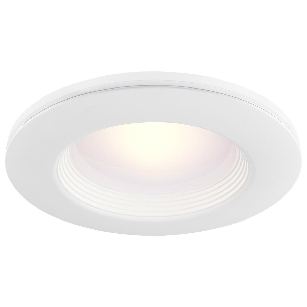 6 In. Recessed LED Can Light, 9 Watt, 800 Lumens, Selectable CCT, 2700K to 5000K, Baffle Trim with Night Light - Bees Lighting