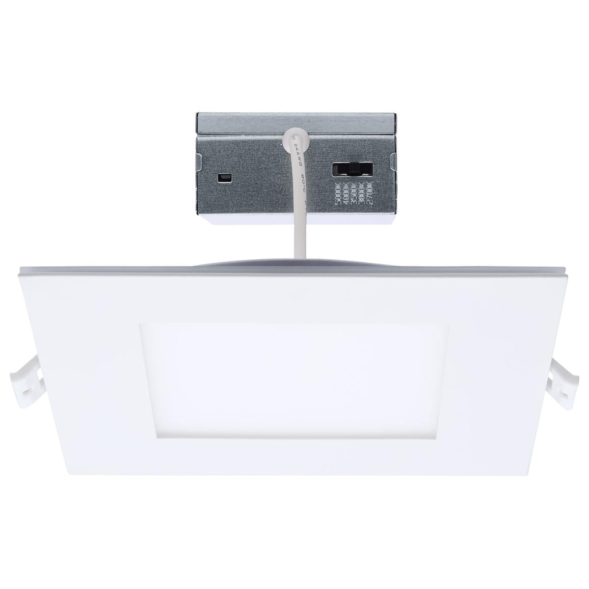 6" Square LED Recessed Downlight with Night Light, 1000 Lm, Selectable CCT