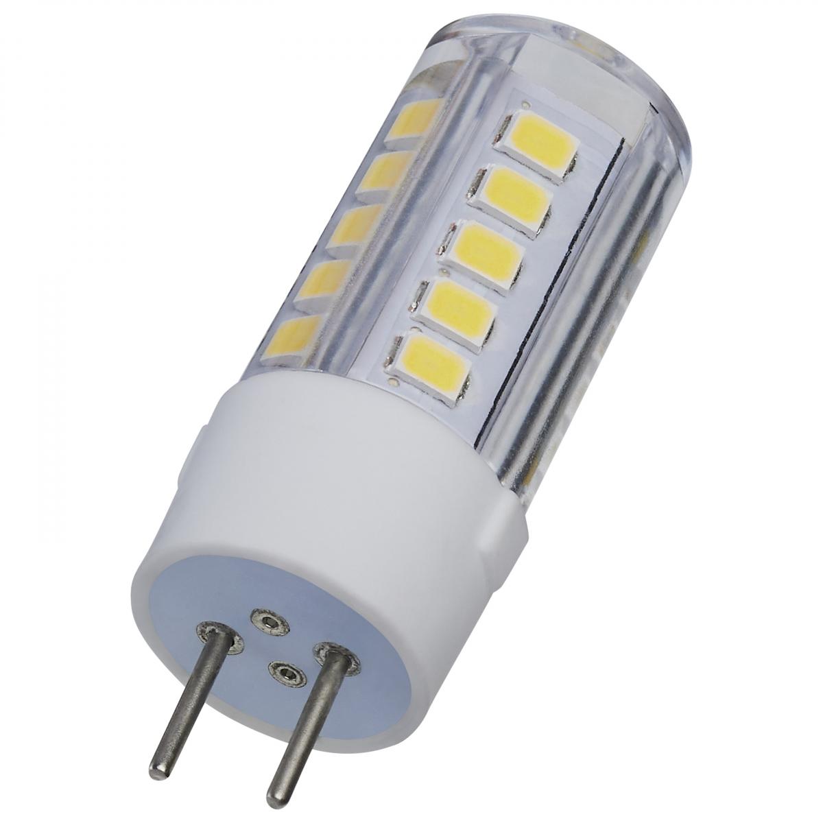 T6 Mini LED Bulb, 4.5 Watts, 430 Lumens, 5000K, GY6.35 Base, Clear Finish, 12V - Bees Lighting