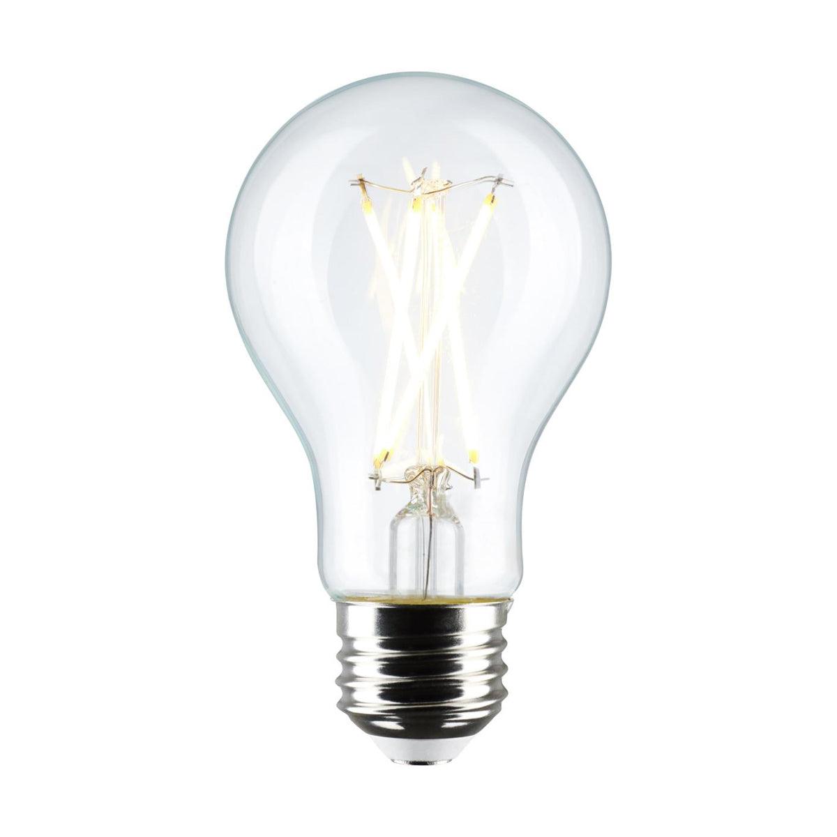 A19 Filament LED Bulb, 100W Equivalent, 8 Watt, 800 Lumens, 4000K, E26 Medium Base, Clear Finish, Pack Of 4 - Bees Lighting