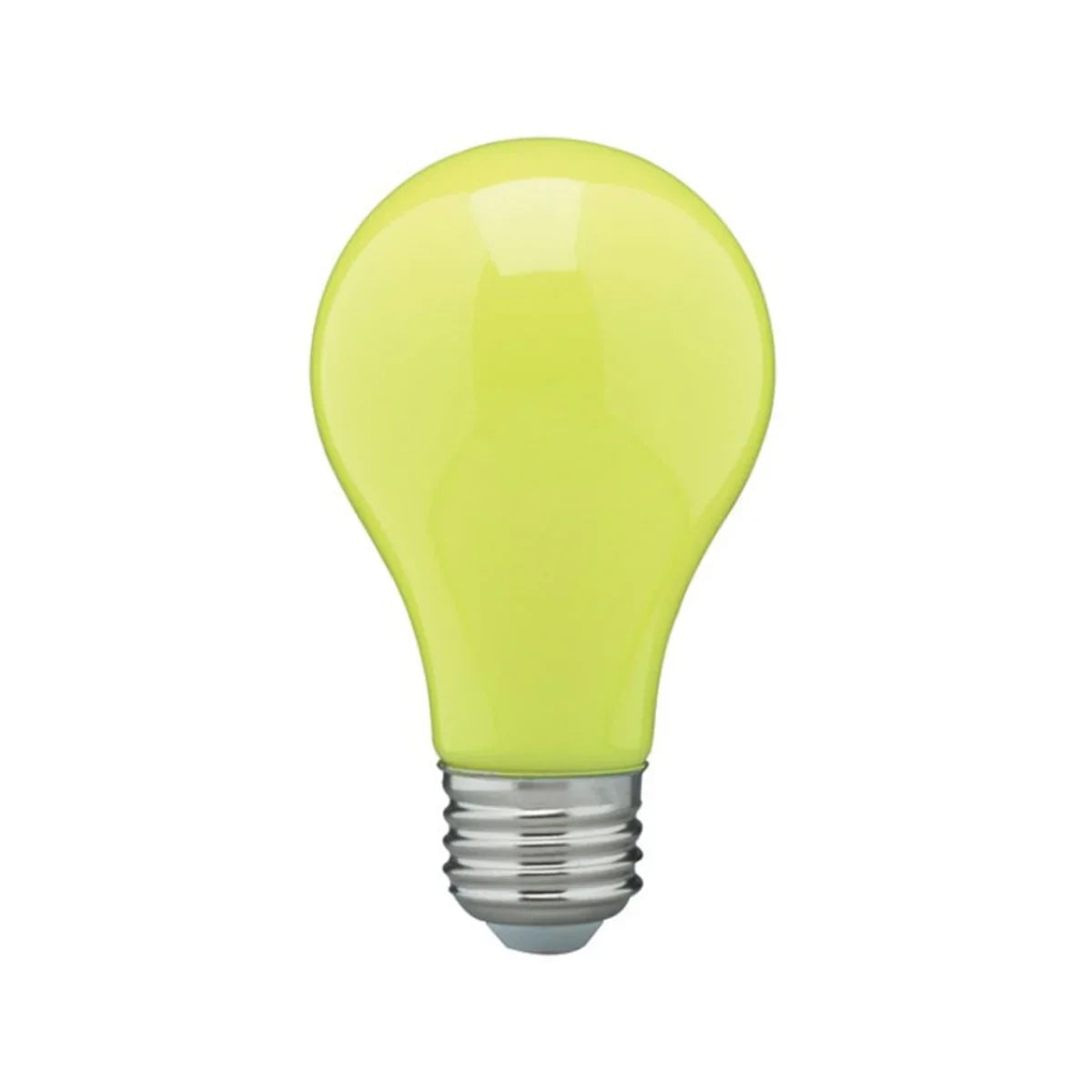A19 LED Bulb, 8 Watts, E26 Medium Base, Ceramic Yellow Finish, 120V - Bees Lighting
