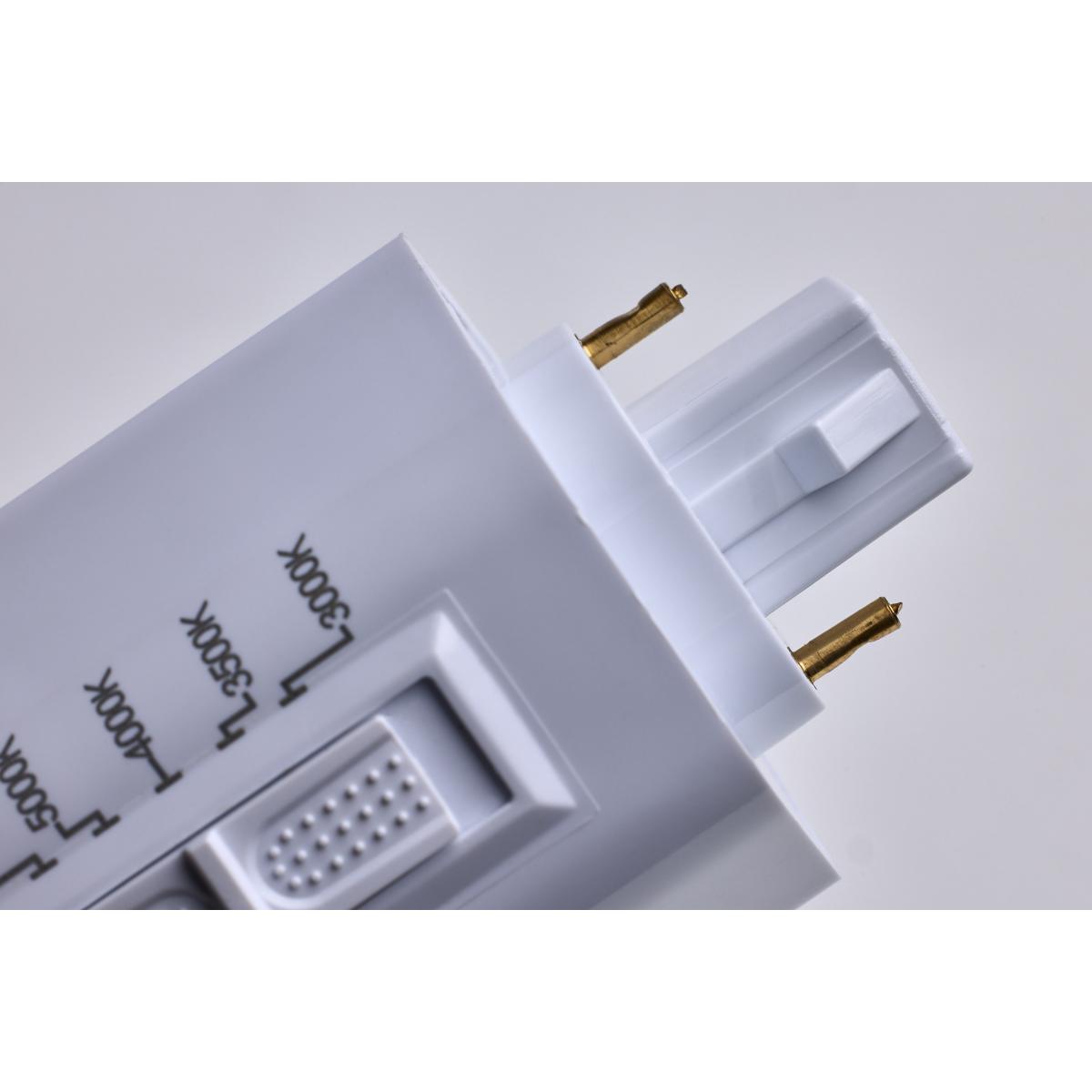 2 pin PL LED Bulb, 22 Watt, 2860 Lumens, Selectable CCT 3000K to 6500K, Universal, Replaces 42W CFL, G24d Base, Type B Ballast Bypass