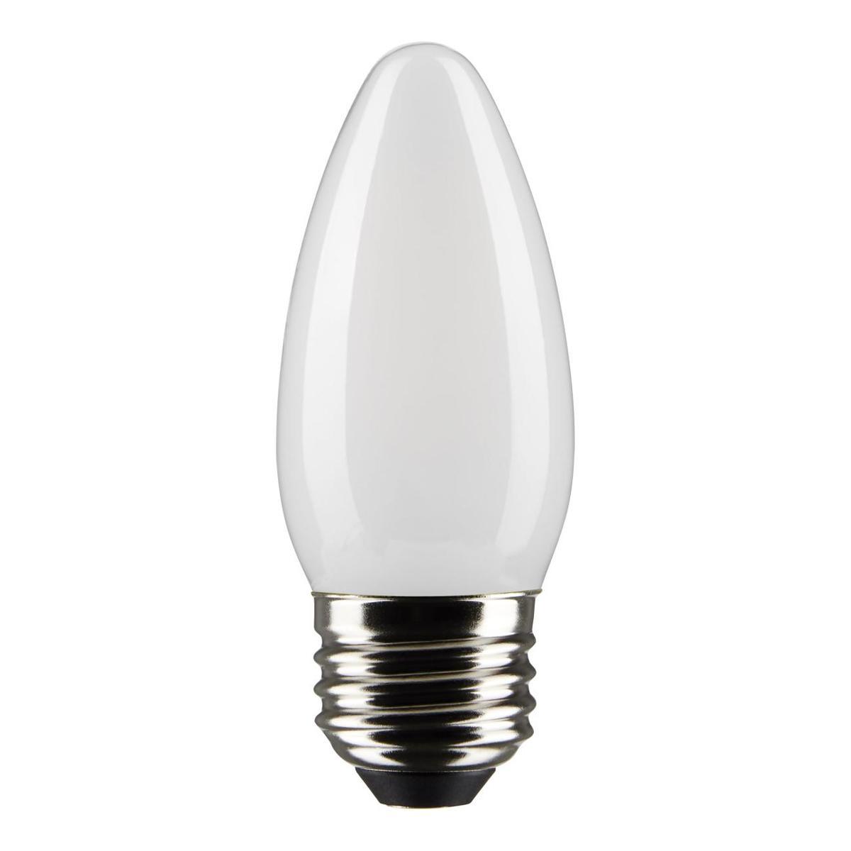 B11 Candle LED Bulb, 40W Equivalent,4 Watt, 350 Lumens, 2700K, E26 Medium Base, Frosted Finish, Pack Of 2 - Bees Lighting