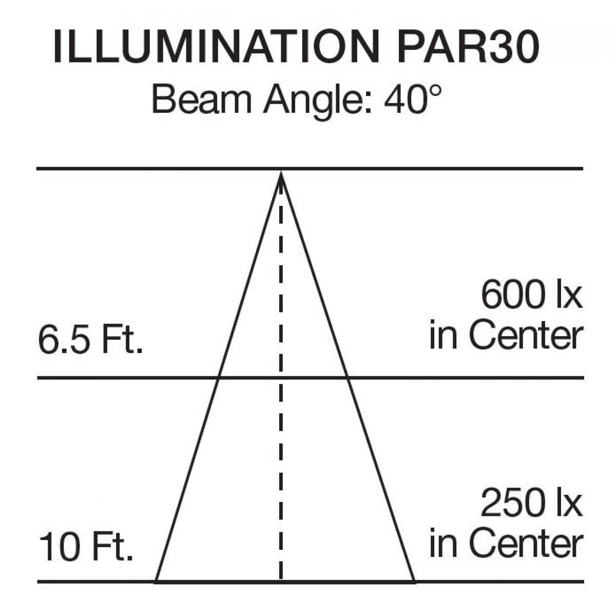 PAR30 Long Neck Reflector LED Bulb, 20 watt, 1800 Lumens, 3000K, E26 Medium Base, 40 Deg. Flood - Bees Lighting