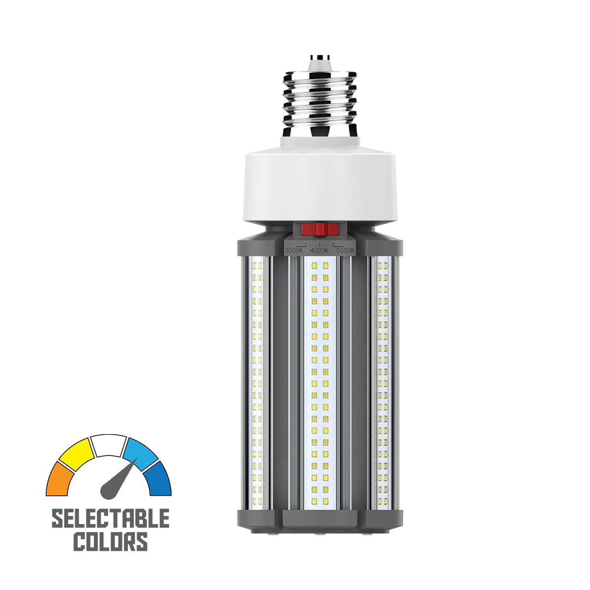 Retrofit LED Corn Bulb Omnidirectional, 45 Watts, 6300lm, Selectable CCT, EX39 Mogul, 480V - Bees Lighting