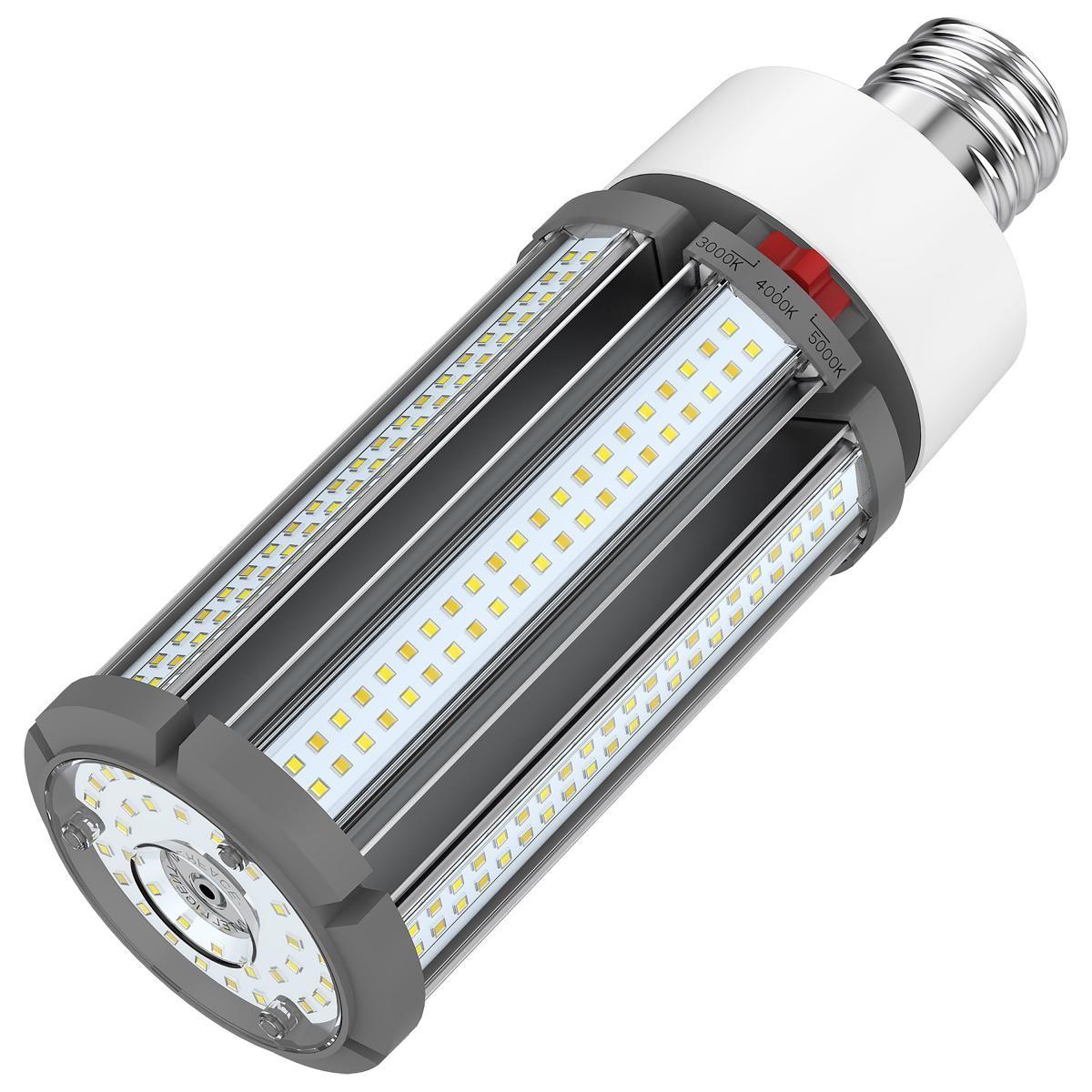 Retrofit LED Corn Bulb Omnidirectional, 45 Watts, 6300lm, Selectable CCT, EX39 Mogul, 480V - Bees Lighting